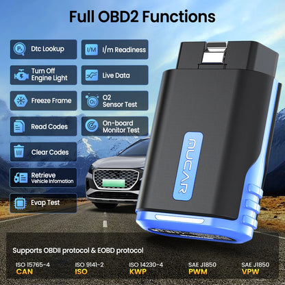 MUCAR DriverScan Auto OBD2 Scanner Actuator Test OIL ABS Brake DPF 15 Resets Full System TCM AirBag Car Diagnostics Tools