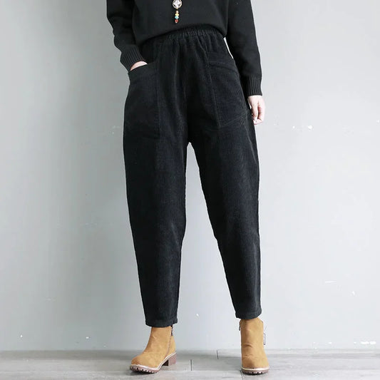 Harem Woman Trousers Slacks Loose Baggy Pants for Women Vintage One Size Casual Trends 2024 Autumn High Quality Xxl Outfits G
