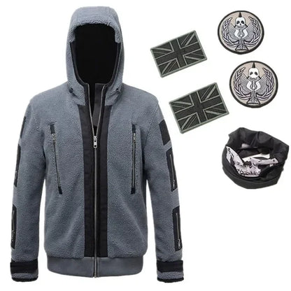 Call of Duty 6 Cosplay Clothing Same Jacket Tf141 Team Uniform Ghost Combat Suit Ghost Jacket Hoodies for Men and Women