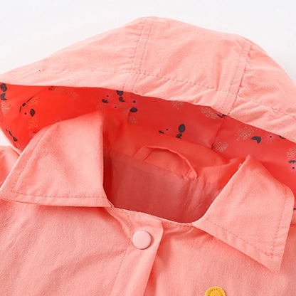 2025 New Children's clothing Baby Girls Jacket Coat Cotton Embroidery Strawberry  Hoodie New Tops for Kids Clothes