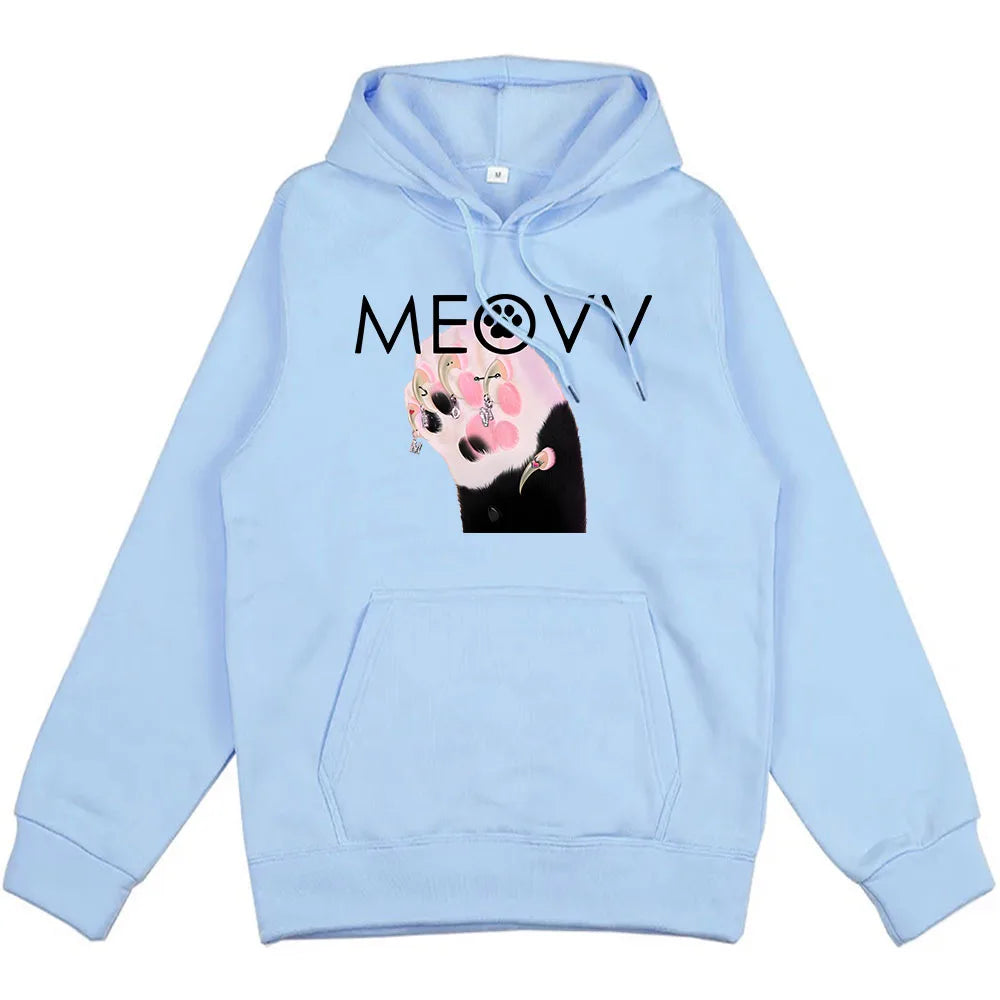 Men/Women Clothes Meovv Meow Kawaii Graphic Hoodies Casual Ropa Hombre Sudaderas Cute Cartoon Printing Pullovers with Hooded