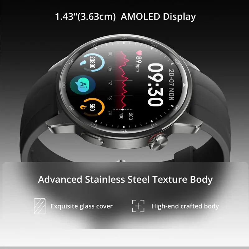 Global Version realme Watch S2 Smart Watch 1.43'' AMOLED Display 20 Days Battery Life IP68 Waterproof Spuer AI Engine Smartwatch