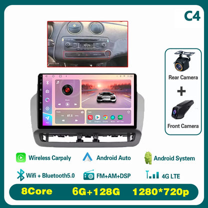 GPS Navigation QLED Touch Screen For Seat Ibiza 2012-2015 Android Auto Radio Car Multimedia Video Player 5G WIFI BT No 2din DVD