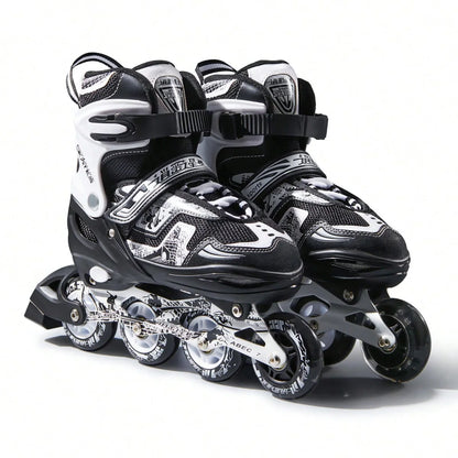 FREE STAR high-end shaped four-size adjustable adjustable height in-line PU roller skates comfortable breathable soft surface ro