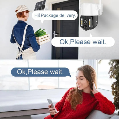 Security-protection Camara Vigilancia Wifi Solar Cameras de de Segurid 4g Exterior Outdoor 5MP Smart Home Surveillance IP CCTV