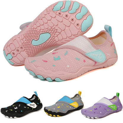 New children's outdoor water wading shoes, beach and stream tracing shoes, barefoot hiking and cycling five toe shoes