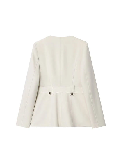 2025 Women Autumn Pant Suits 2-Pieces Sets Casual Solid Blazers Coats and Trousers Female Elegant Street Two Suit Clothing