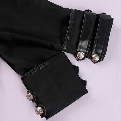 New European and American Men's Formal Attire - Medieval Retro Costume Men's Mid-Length Punk Retro Tailcoat