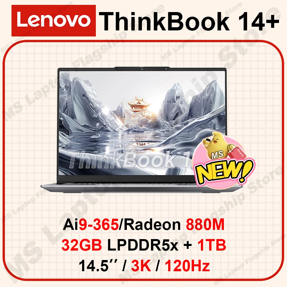 【Lenovo NEW】ThinkBook 14+ 32G+1T Ai7 H 260/780M AI7 H 350/860M AI9 365/880M 3K