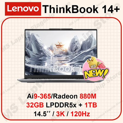 【Lenovo NEW】ThinkBook 14+ 32G+1T Ai7 H 260/780M AI7 H 350/860M AI9 365/880M 3K