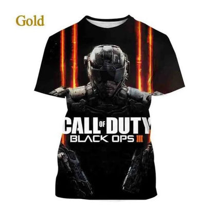 Call of Duty Warzone 3D Printed T-shirt Casual Summer Fashion Oversized Shooting Game Men and Women T-shirt Short Sleeve Top