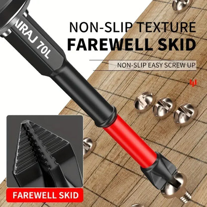 Anti-Slip and Shock-Proof Bits Screwdriver Bits,High Hardness Strong Magnetic 25/50/65/70/90/150mm PH2 Screwdriver Set