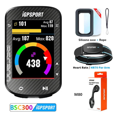 IGPSPORT Bsc300 Gps Bike Computer Wireless Speedometer GPS Navigation ANT Cadence Sensor IPX7 Waterproof Bicycle