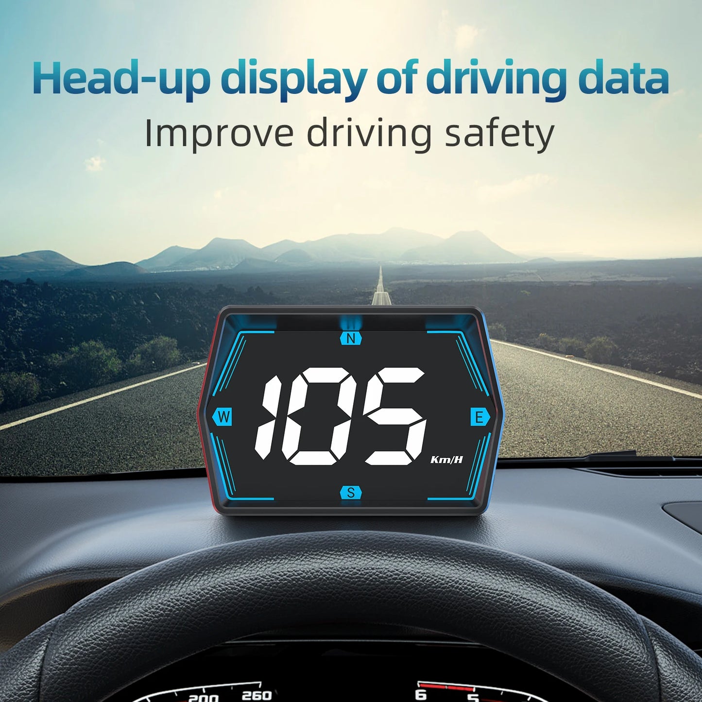 G20 GPS Display Car Digital Speedometer HUD Head-Up Display Eletronics Speed Alarm Gadgets Inteligent Compass For All Car Custom