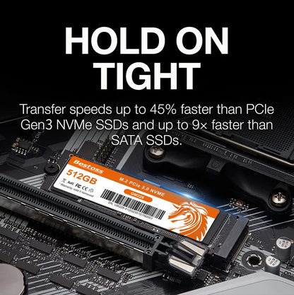 Bestoss M.2 NVMe PCIe 3.0 128GB 256GB 512GB 1TB Internal Hard Drive SSD For Laptop Desktop