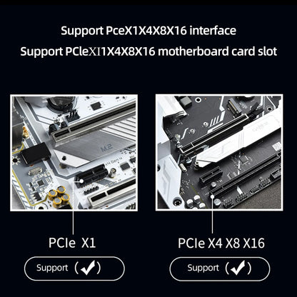M.2 NVME To PCIe4.0 X1 Expansion Card Adapter Support PCIe X1 X4 X8 X16 Interface with Heat Sink for SSD 2230/2242/2260/2280