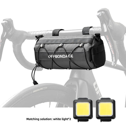 OFFBONDAGE Bike Bag Portable Handlebar Multi-purpose Large Capacity Backpack MTB Road Cycling Frame Tube Bag Elastic Band