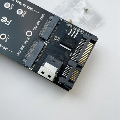 M2 to SATA Adapter SFF8654 for NVMe SSD Supporting Dual Storage Compatibility and Enhanced System Performance