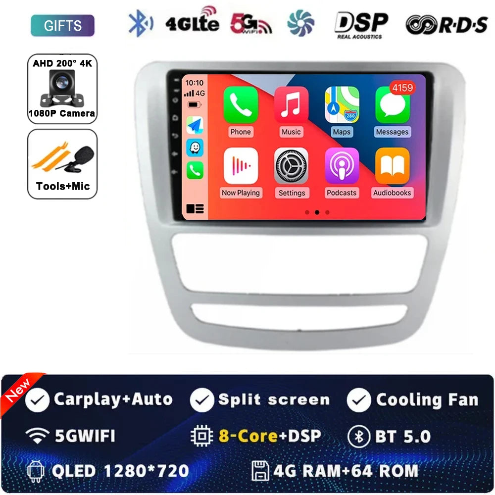 Android 14 GPS Navigation For JAC T6 T8 2015 2016 2018 2022 2021 Car DVD Player Headunit Radio Stereo Carplay Auto 360 Camera 4G