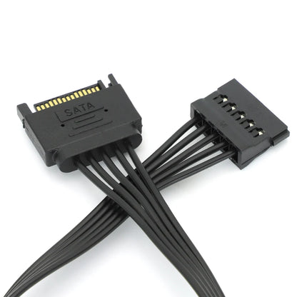 20cm/30cm SATA 15pin Male To Female Power Extension Cable 5-wire Pure Copper Tinned Wire Power Supply Cable For HDD SSD ﻿