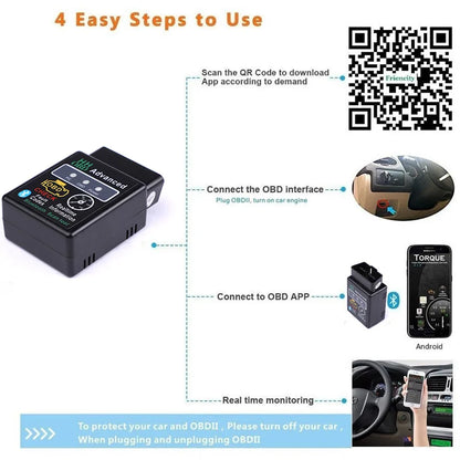 ELM327 Bluetooth Car Auto Diagnostic Scanner Tool for Ford Focus MK2 MK3 MK4 kuga Escape Fiesta Ecosport Mondeo Fusion