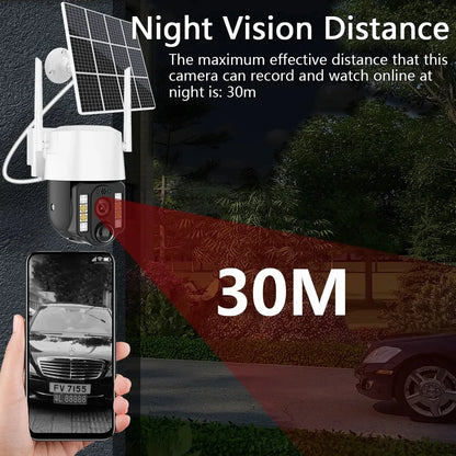 Security-protection Camara Vigilancia Wifi Solar Cameras de de Segurid 4g Exterior Outdoor 5MP Smart Home Surveillance IP CCTV