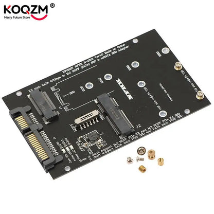 M.2 NGFF MSATA SSD To 2.5”SATA 3.0 Adapter 2 In 1 Converter Card For PC Laptop