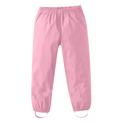 Toddler Kids Boys Girls Rain Pants Windproof Waterproof Mud Trousers Clothes Children'S Clothing комплекты для маленьких мальчик